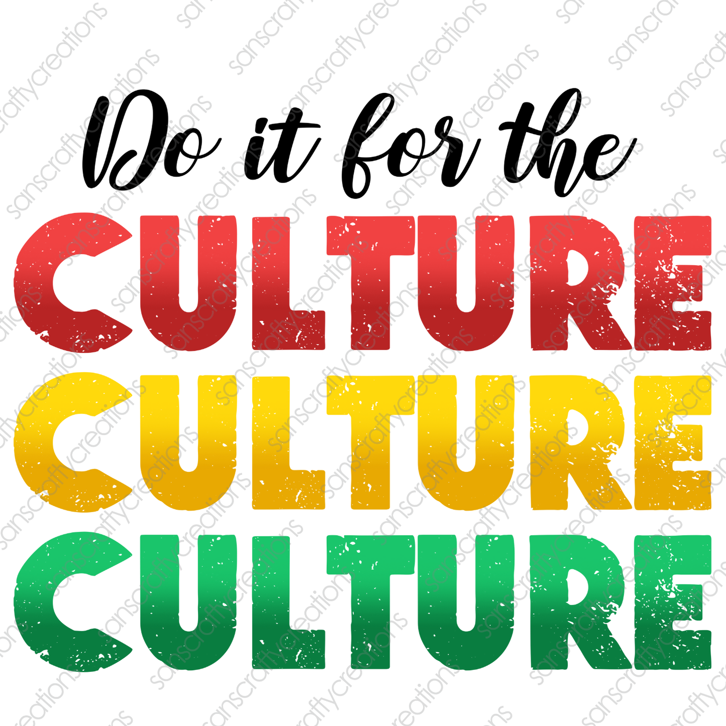 Do it for the Culture-Printed Heat Transfer Vinyl