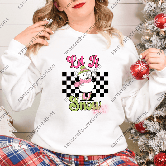 Let it Snow-HTV - by SansCraftyCreations.com -