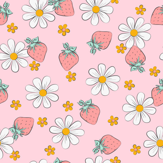 Strawberry Flowers-Pattern Sheets