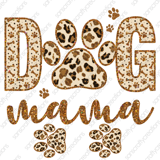 DOG MAMA-Printed Heat Transfer Vinyl