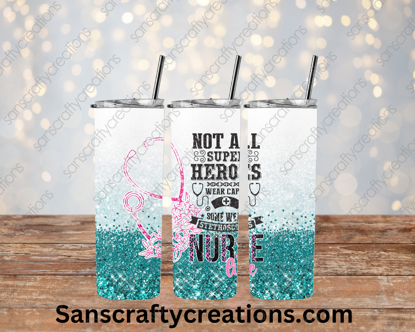 Not all Super Heroes Nurse-Tumbler Wrap