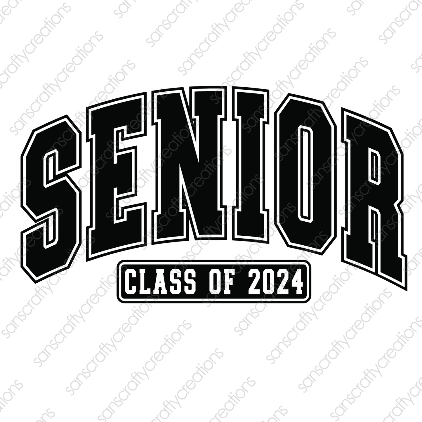 SENIOR CLASS OF 2024-Printed Heat Transfer Vinyl