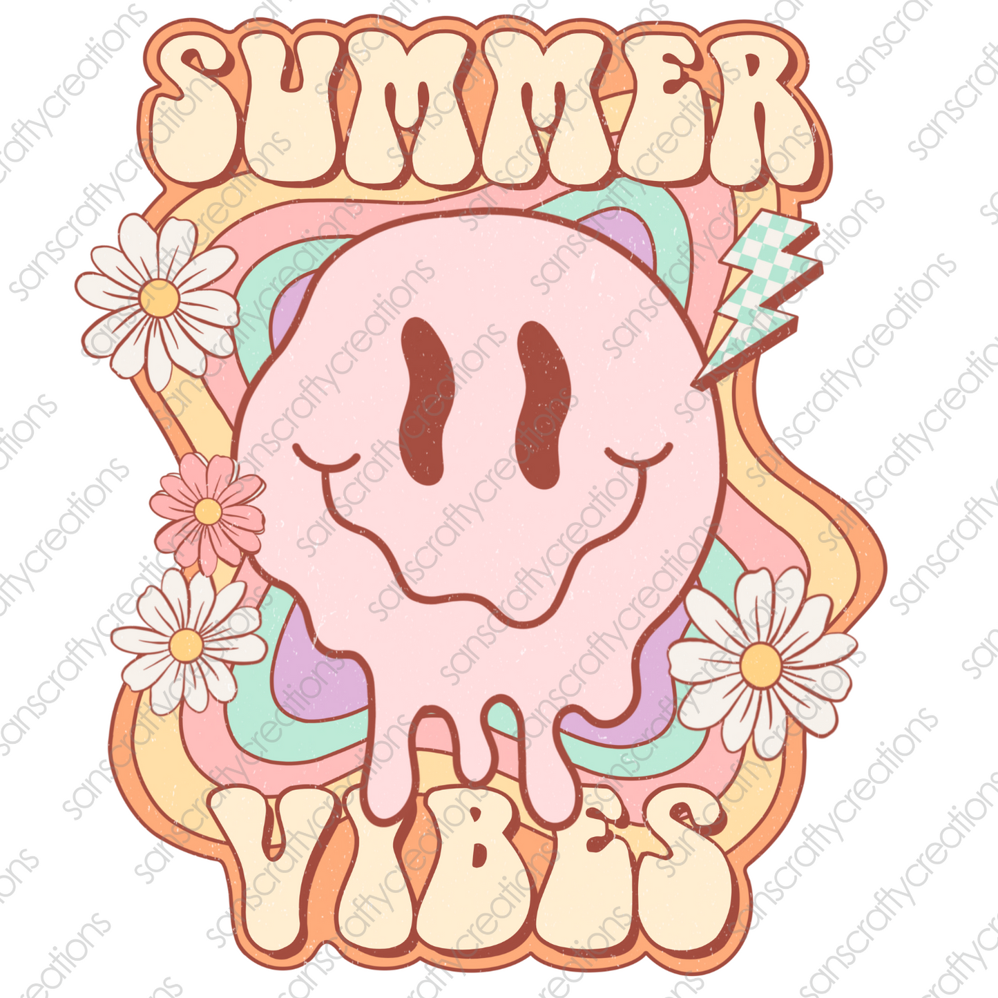 Summer Vibes-Printed Heat Transfer Vinyl