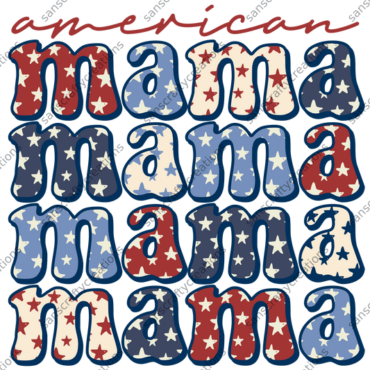 American Mama-Transfer - by SansCraftyCreations.com -