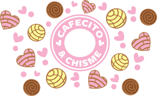 Cafecito & Chisme-24oz Cold Cup Wrap