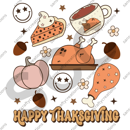 Happy Thanksgiving - by SansCraftyCreations.com -