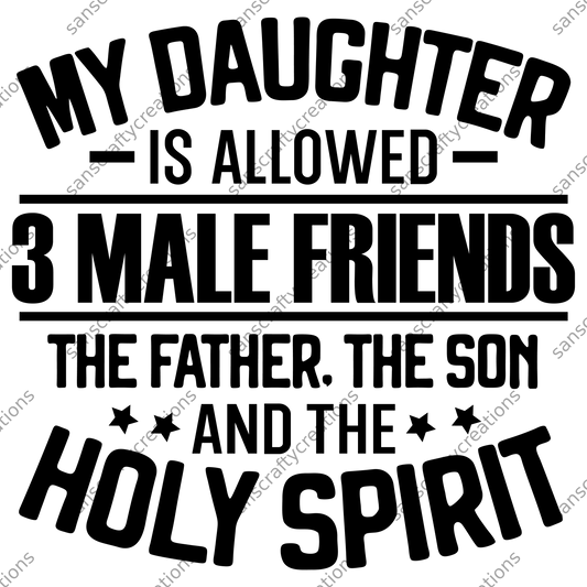 My daughter is allowed-Transfer -  by SansCraftyCreations.com - 