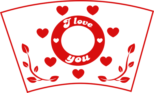 I love you-24oz Cold Cup Wrap