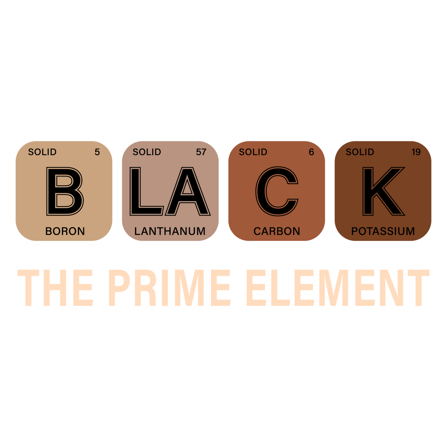 Black the prime Element-HTV Transfer