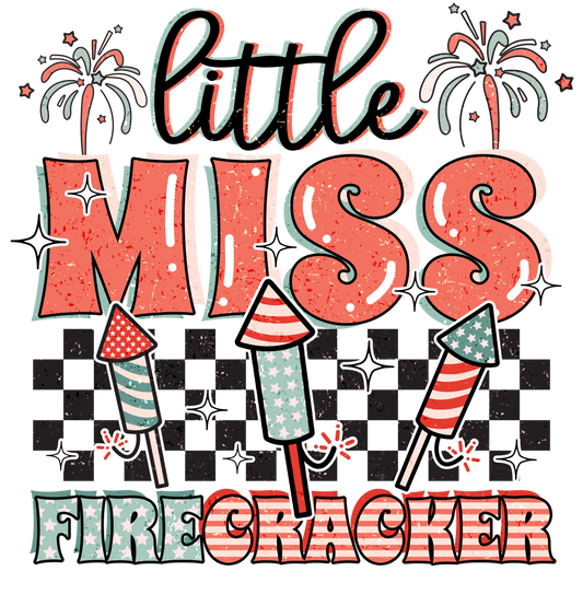 Little Miss Fire Cracker-Transfer