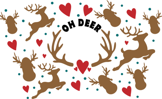 Oh Deer-24oz Cold Cup Wrap