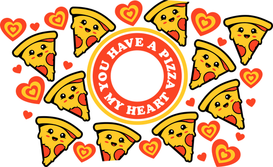 You have a Pizza my heart-24oz Cold Cup Wrap