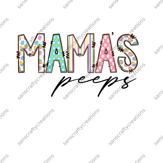 Mama's Peeps-Transfer -  by SansCraftyCreations.com - 