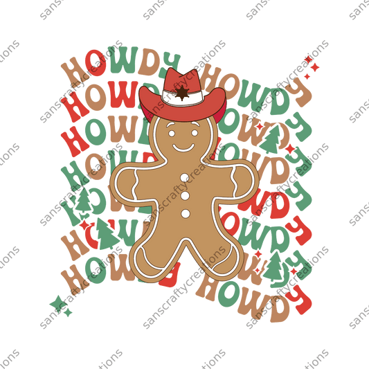 Howdy, Howdy-Printed Heat Transfer Vinyl - by SansCraftyCreations.com -