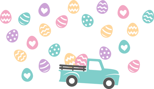 Eggs with Truck-24oz Cold Cup Wrap