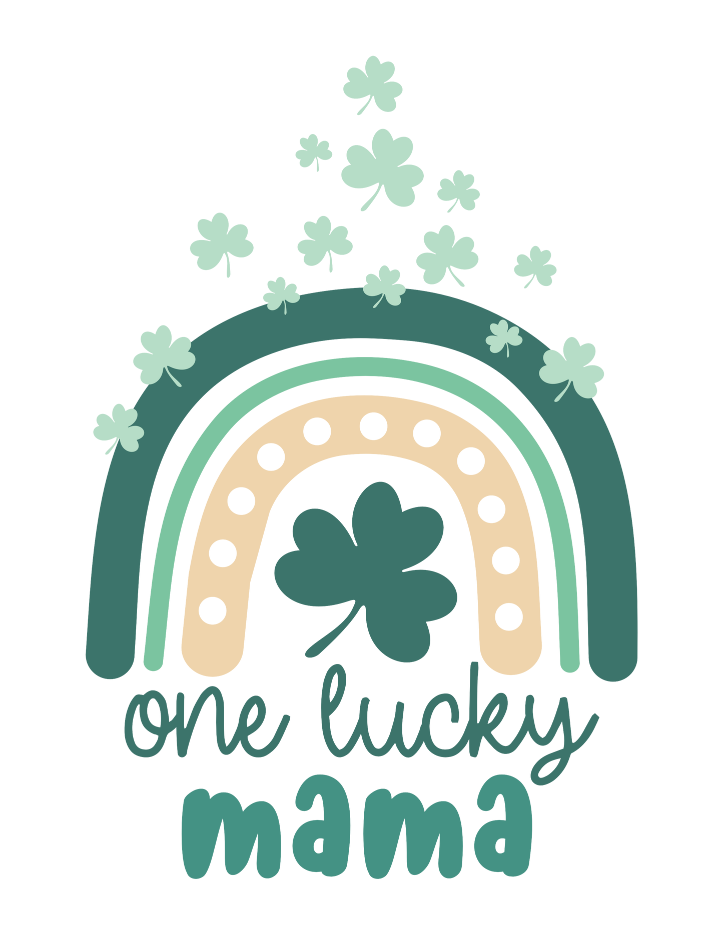 One Lucky Mama-Adult Unisex Shirt