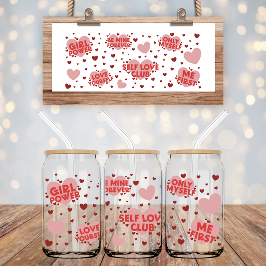 Self Love Club-16oz Libbey Glass Wrap