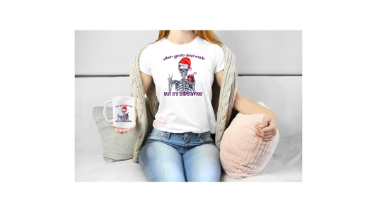 Adult Unisex Dead-Inside Shirt and Mug Combo