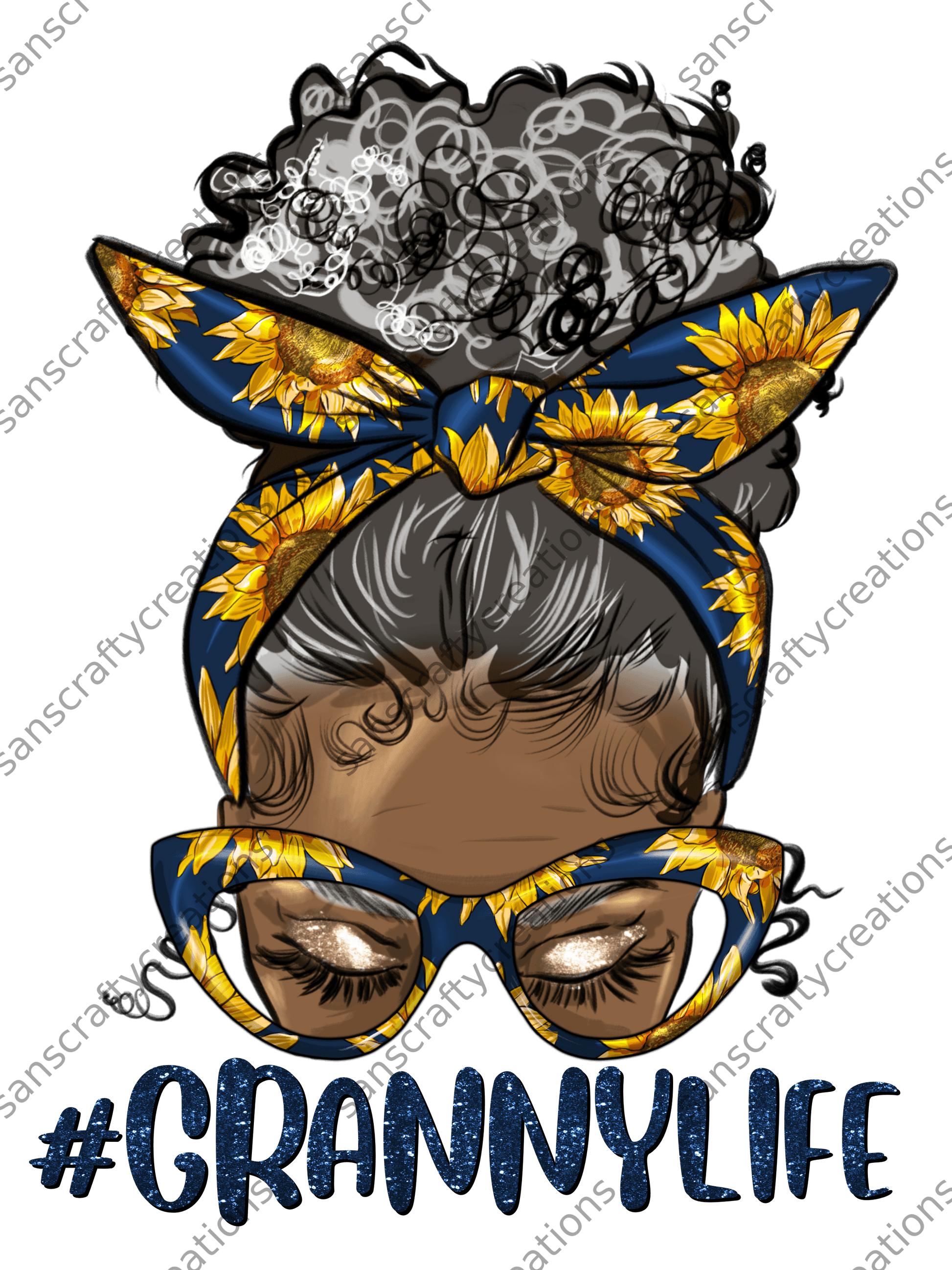 Granny Life-Printed Heat Transfer Vinyl -  by SansCraftyCreations.com - 