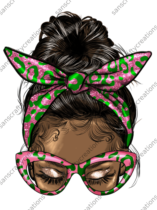 Pink and Green-Printed Heat Transfer Vinyl - by SansCraftyCreations.com -