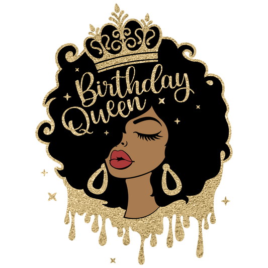 Birthday Queen- Printed Heat Transfer Vinyl