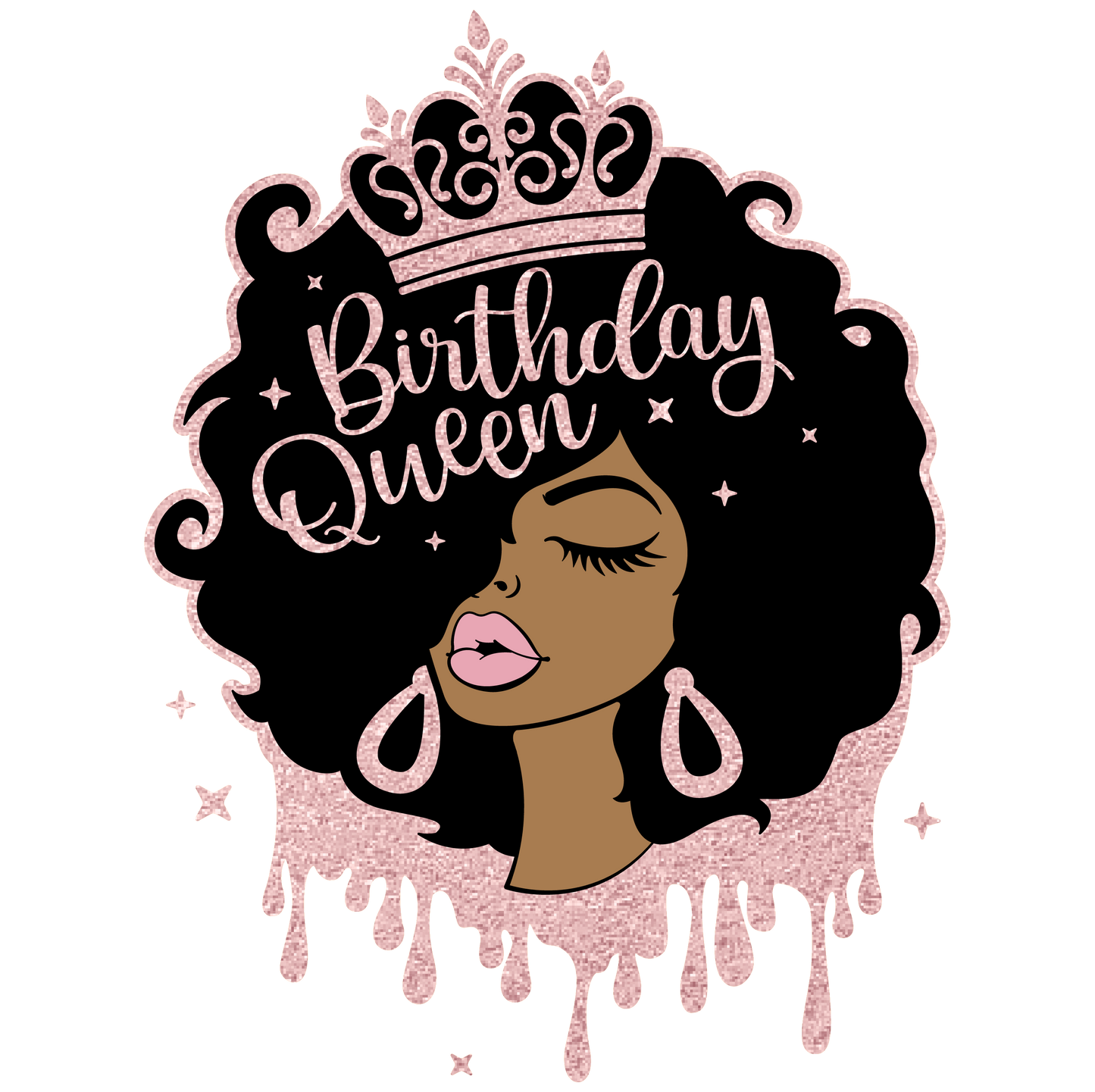 Birthday Queen- Printed Heat Transfer Vinyl