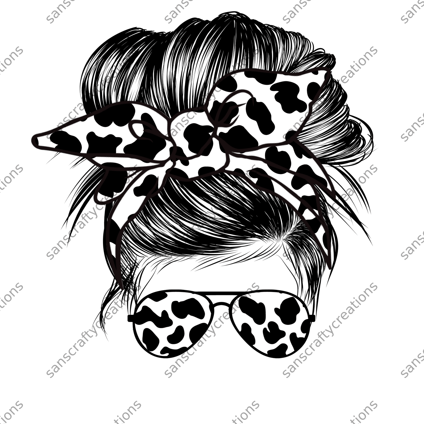 Cow Print-Transfer -  by SansCraftyCreations.com - 