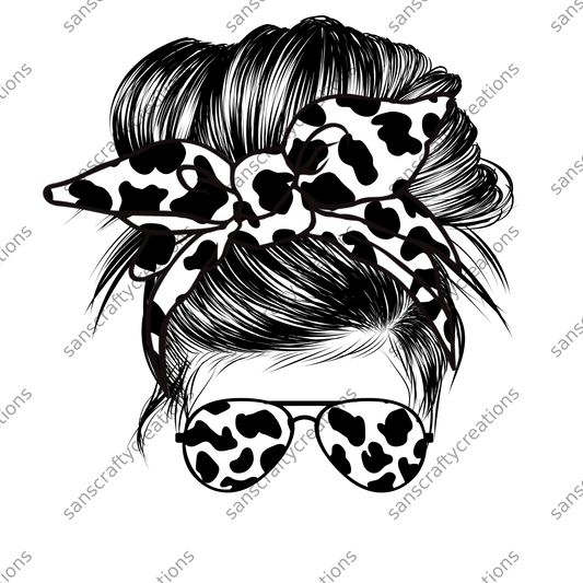 Cow Print-Transfer -  by SansCraftyCreations.com - 