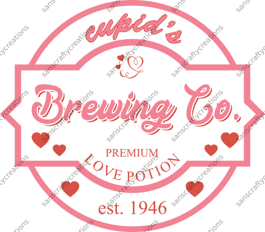 Cupids Brewing Co-Printed Heat Transfer Vinyl -  by SansCraftyCreations.com - 