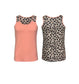 Cheetah Coral Polyester Tank Top