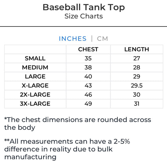Baseball Tank Top-Gray/White
