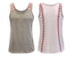 Baseball Tank Top-Gray/White