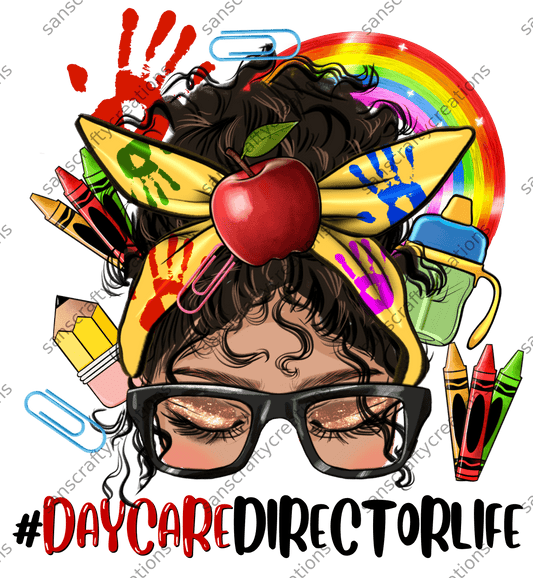 Latino Daycare Teacher Life-Transfer - by SansCraftyCreations.com -