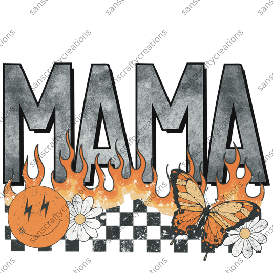 Mama fire-Transfer -  by SansCraftyCreations.com - 