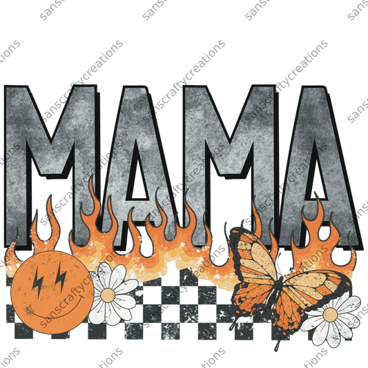 Mama fire-Transfer - by SansCraftyCreations.com -
