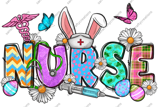 Nurse Easter-Transfer - by SansCraftyCreations.com -