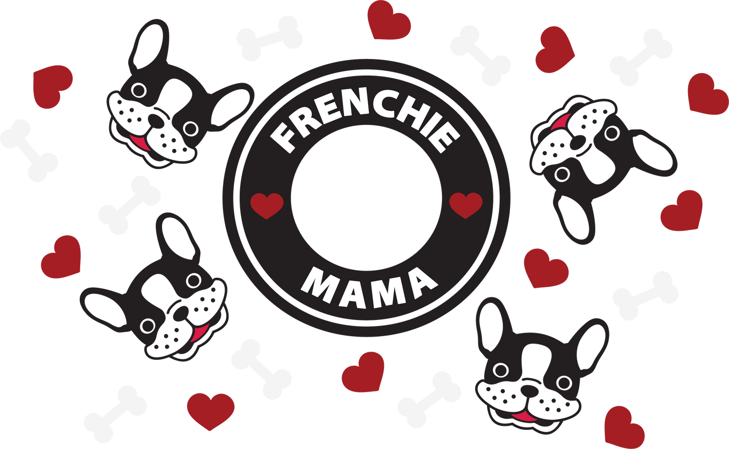 Frenchie Mama-24oz Cold Cup Wrap