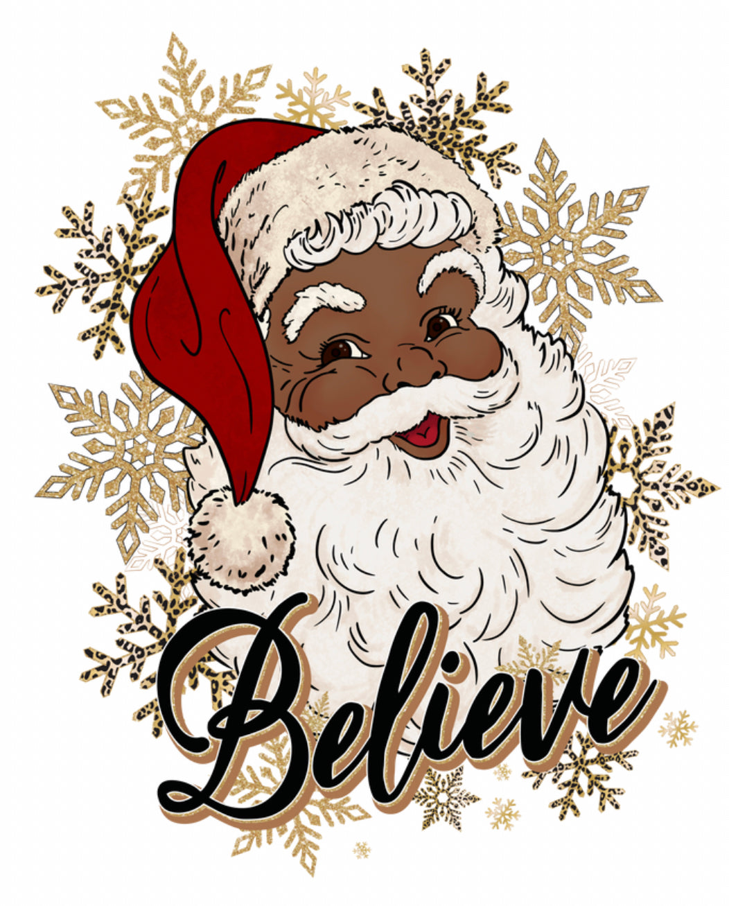 Santa-Printed Heat Transfer Vinyl