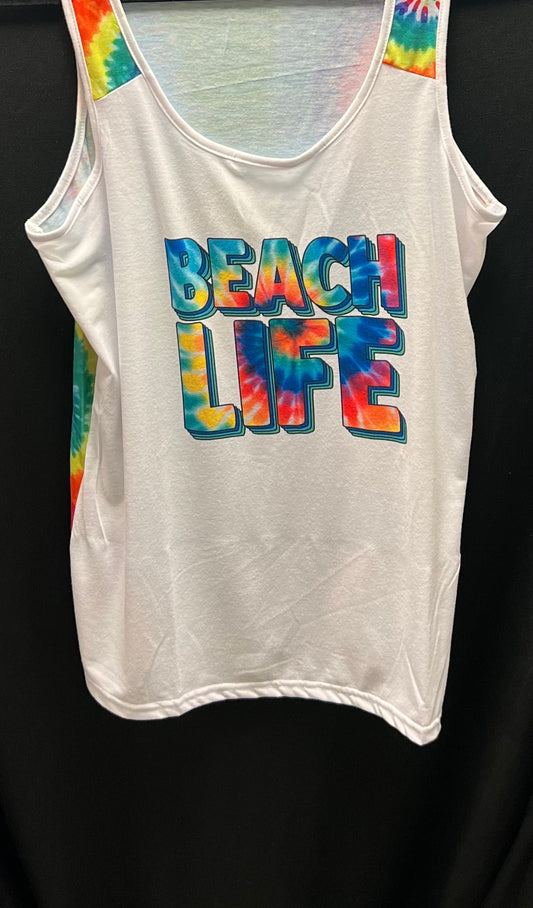 BEACH LIFE TANK-Medium Shirt