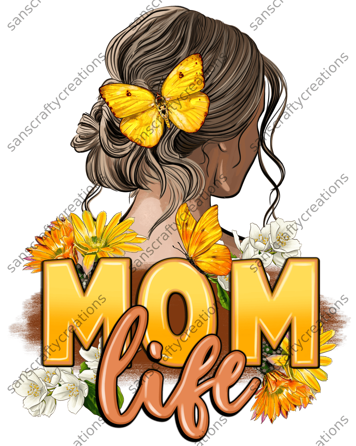 Mom Life-Transfer -  by SansCraftyCreations.com - 